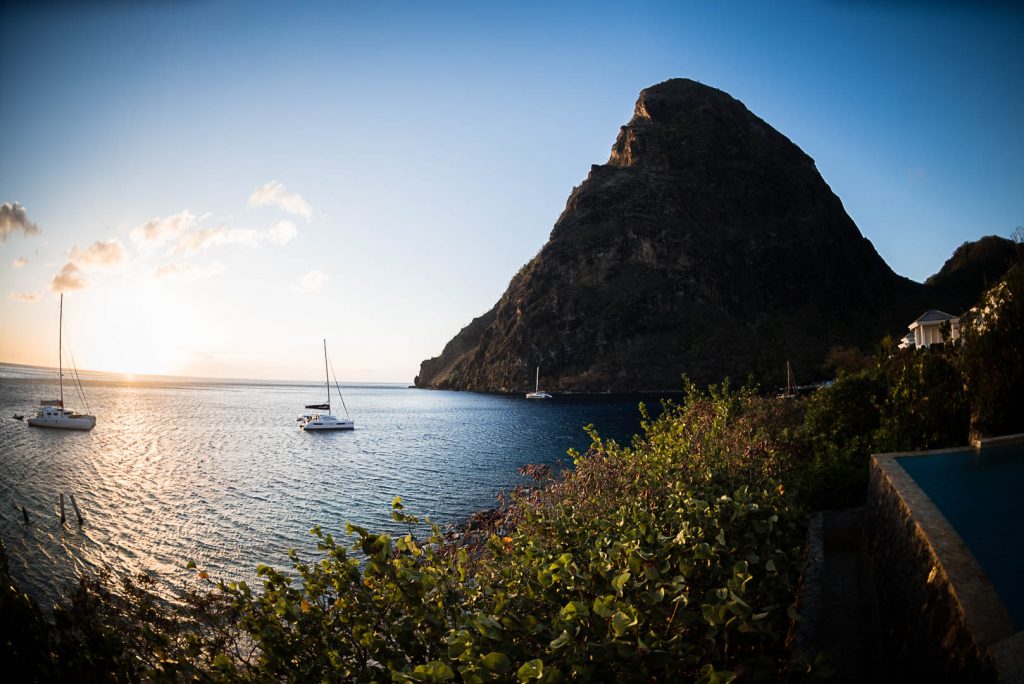 St lucia Mountains sugar beach resort